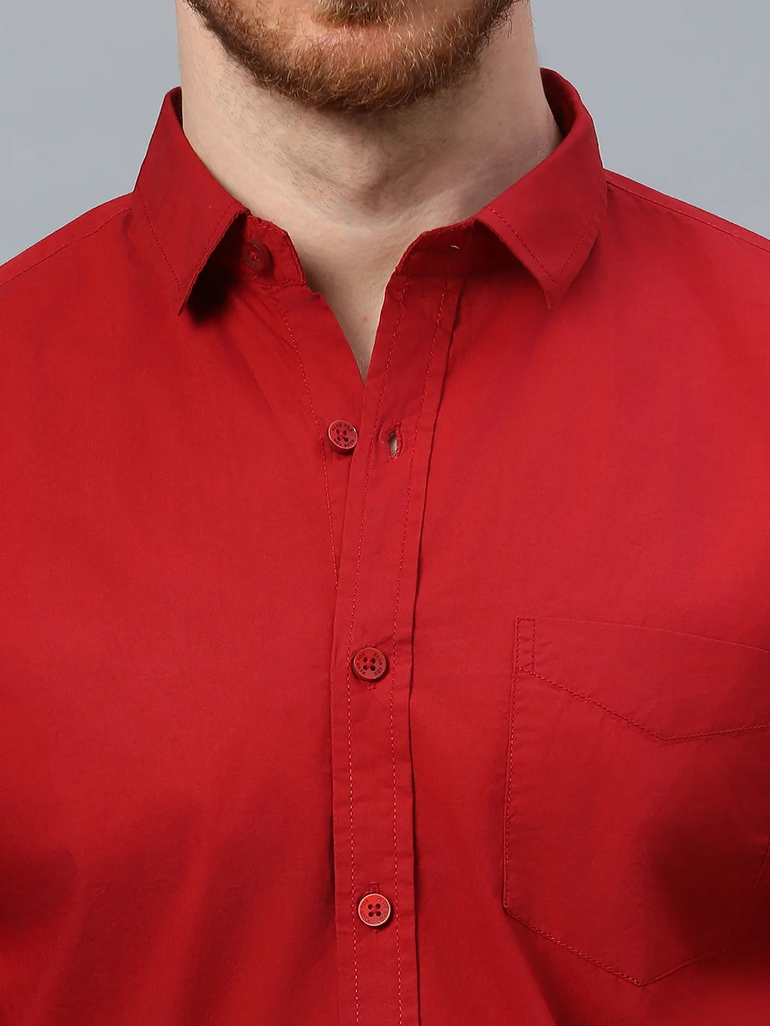 Red Plain Shirt