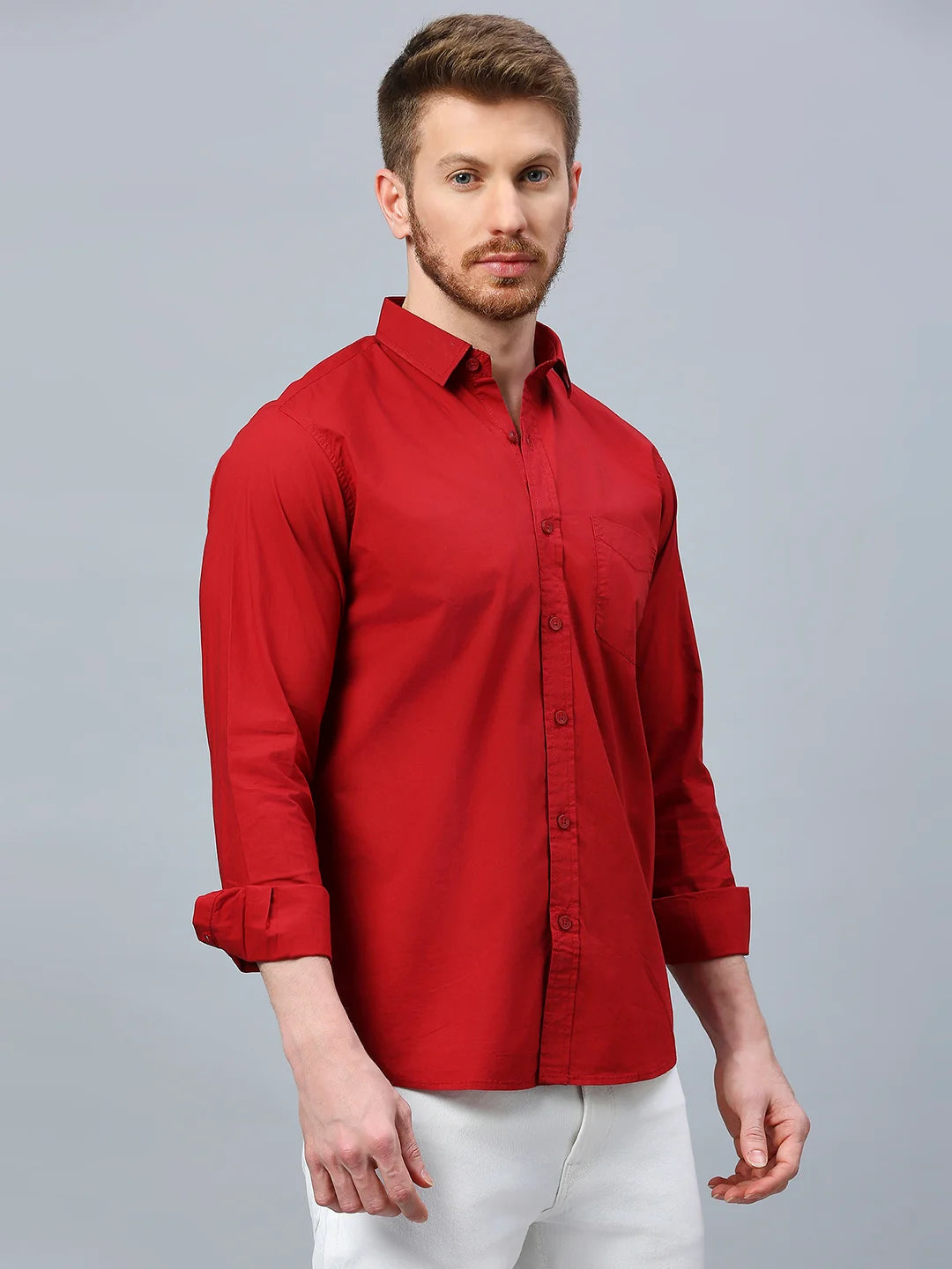 Red Plain Shirt