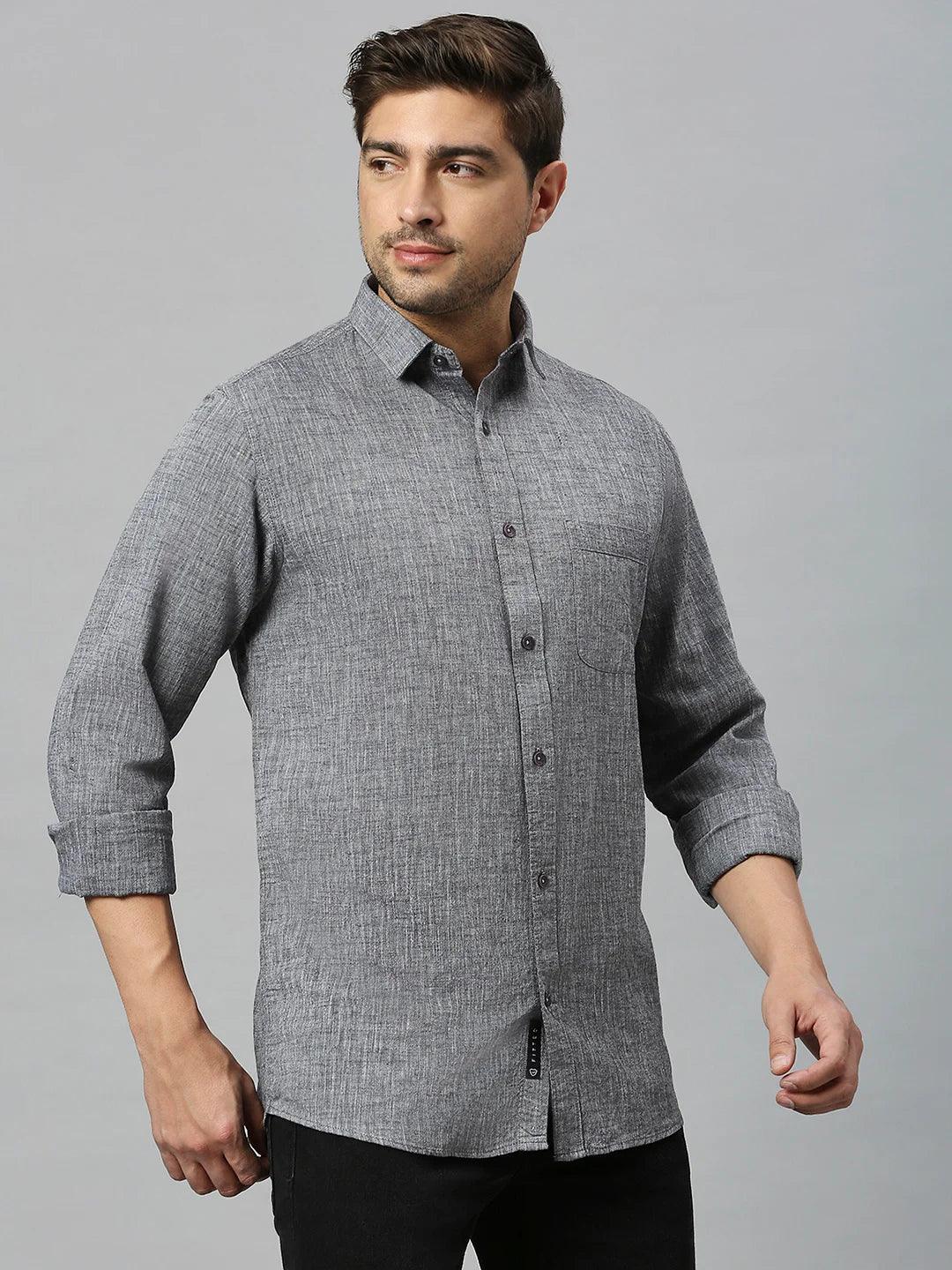 Dk. Grey Plain Shirt - Klub Fox