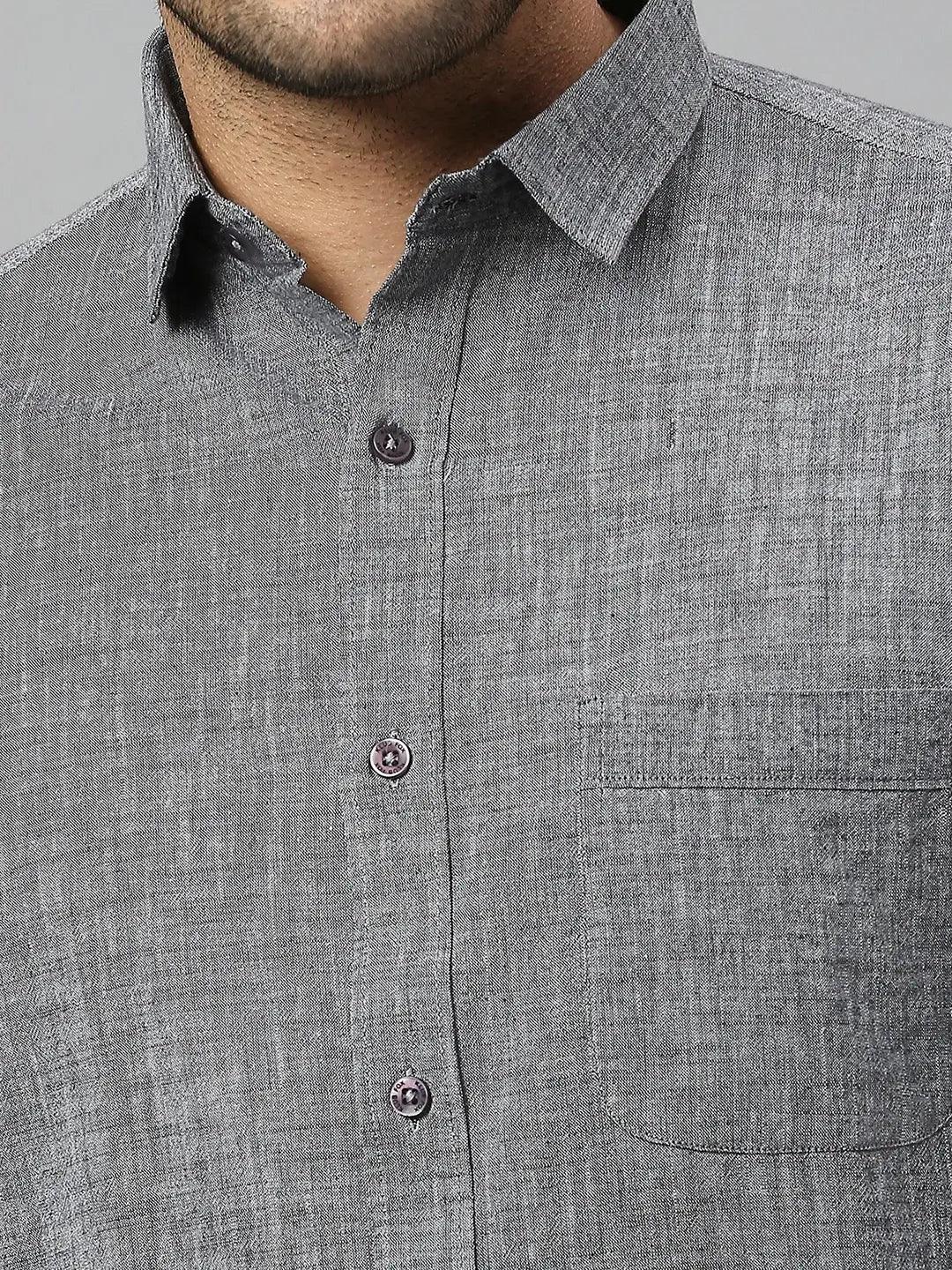 Dk. Grey Plain Shirt - Klub Fox