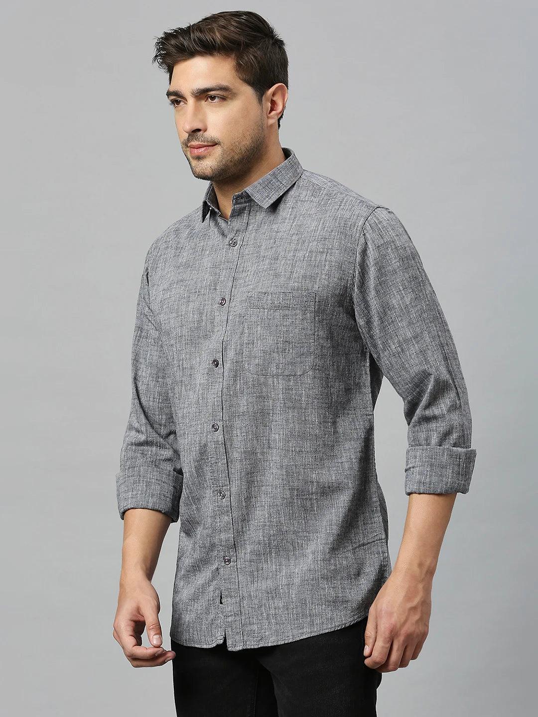 Dk. Grey Plain Shirt - Klub Fox