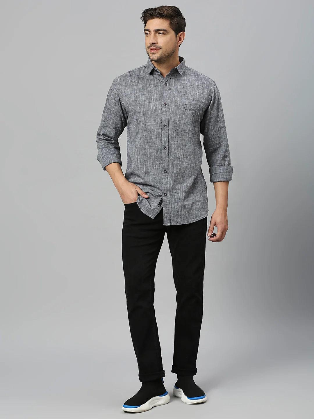 Dk. Grey Plain Shirt - Klub Fox