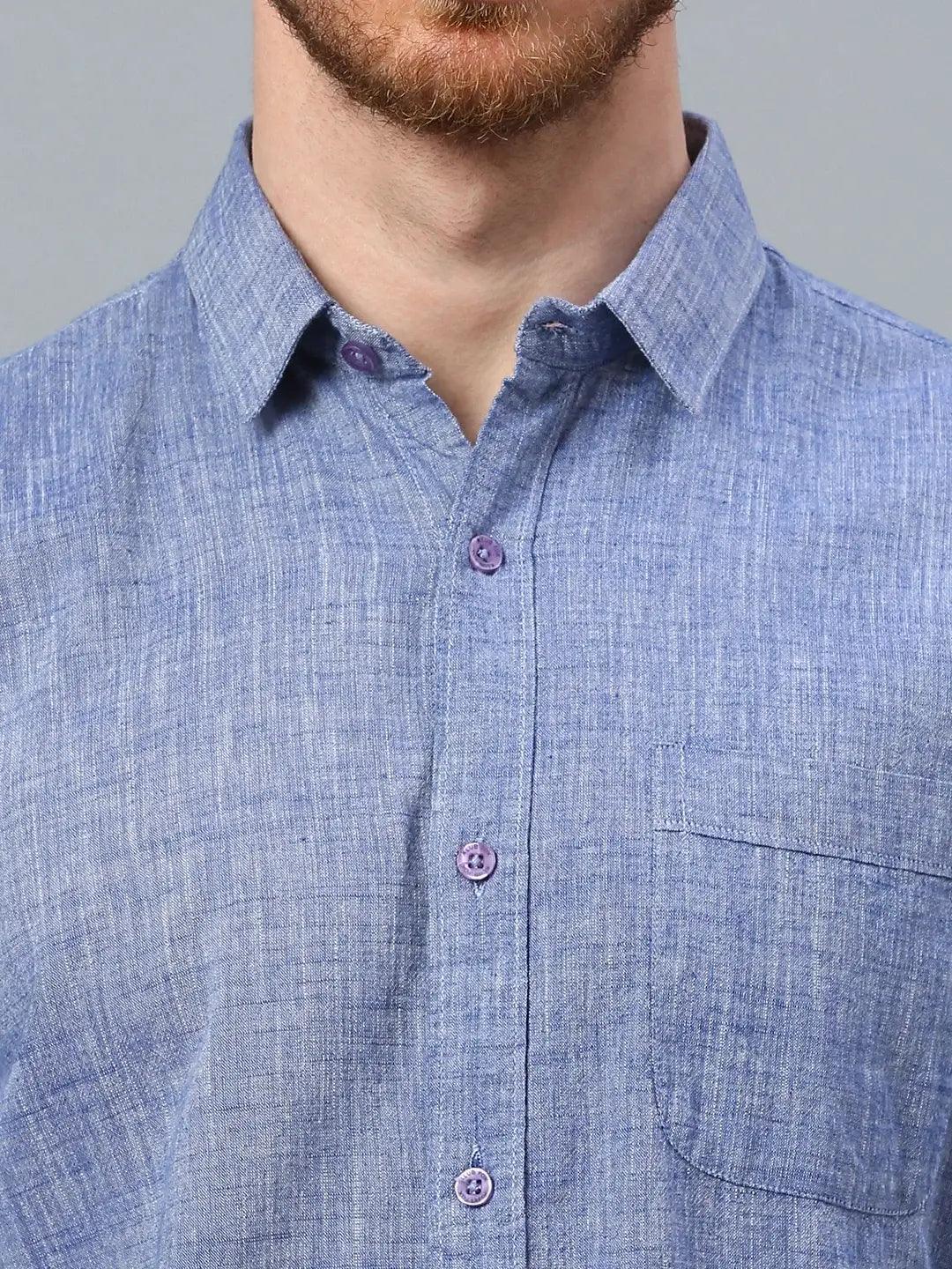 Heritage Textura Navy Shirt