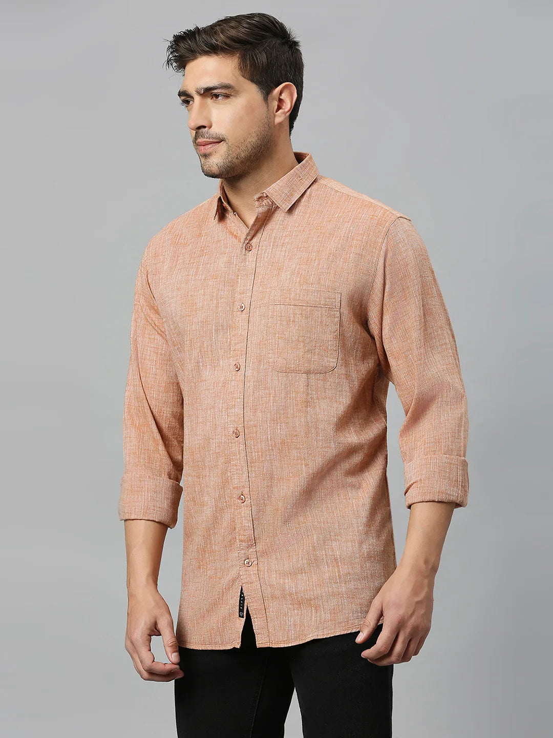 Orange Plain Shirt