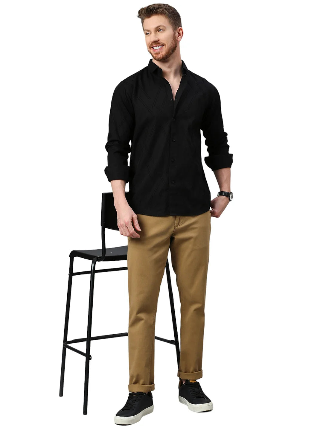 Black Plain Shirt