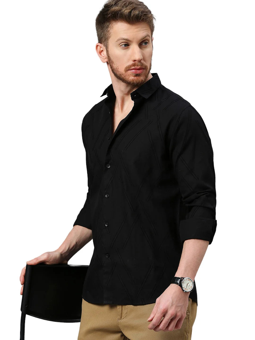 Black Plain Shirt