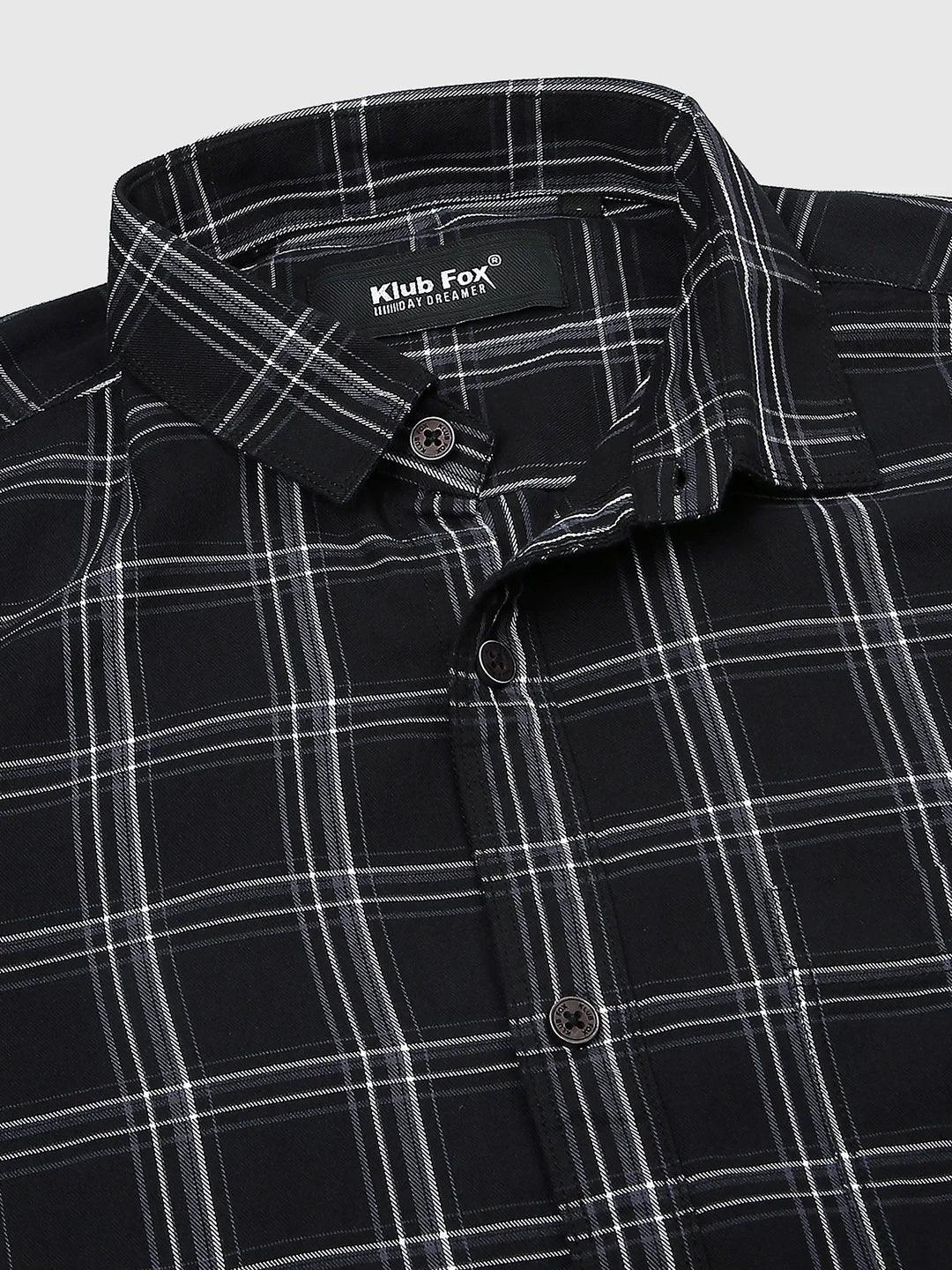 Black Checkered Shirt