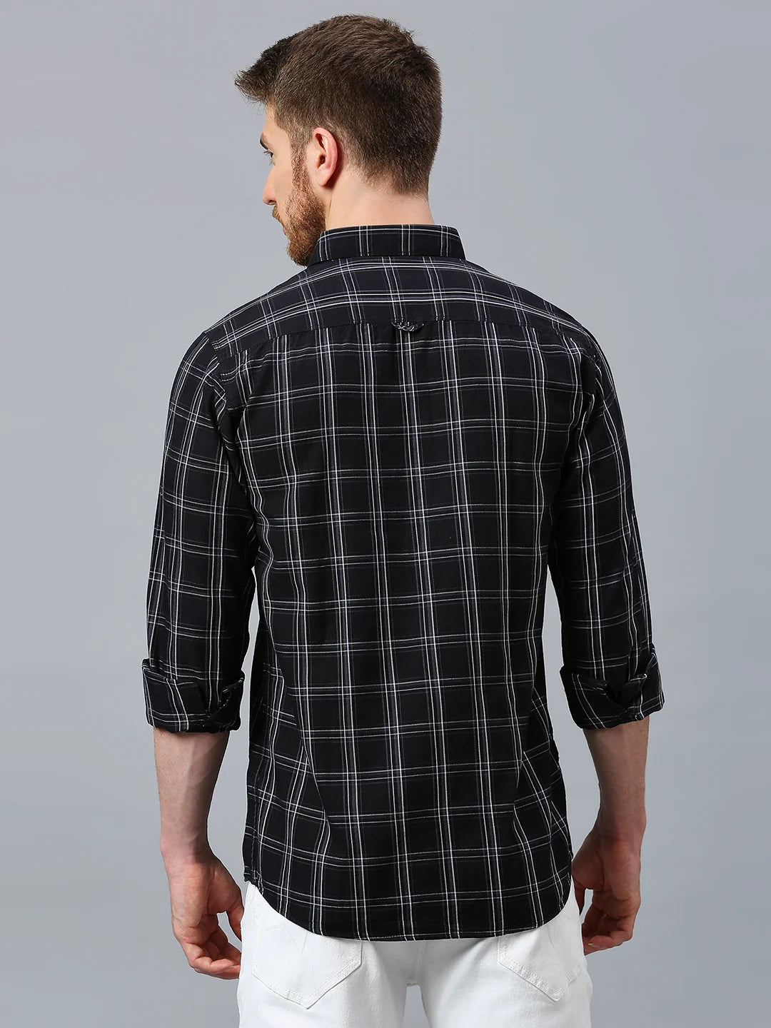 Black Checkered Shirt