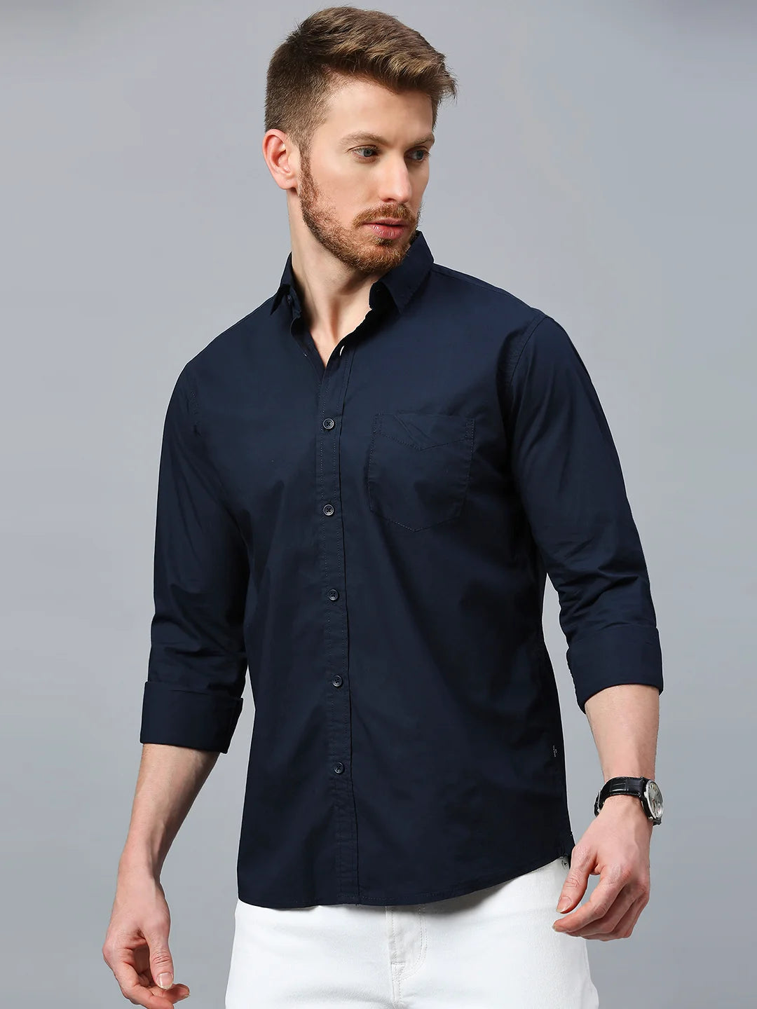 Navy Plain Shirt