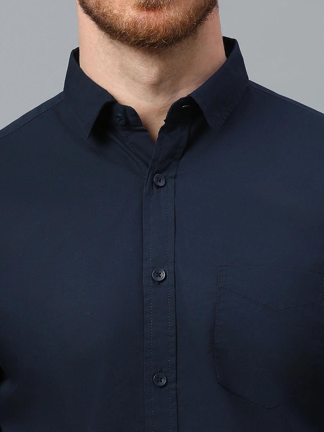 Navy Solid Shirt