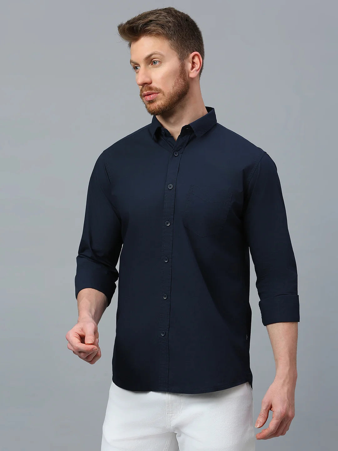 Navy Plain Shirt