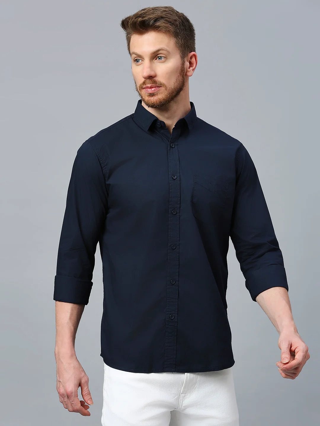 Navy Plain Shirt