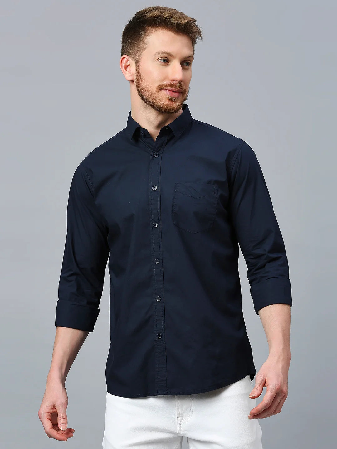 Navy Plain Shirt