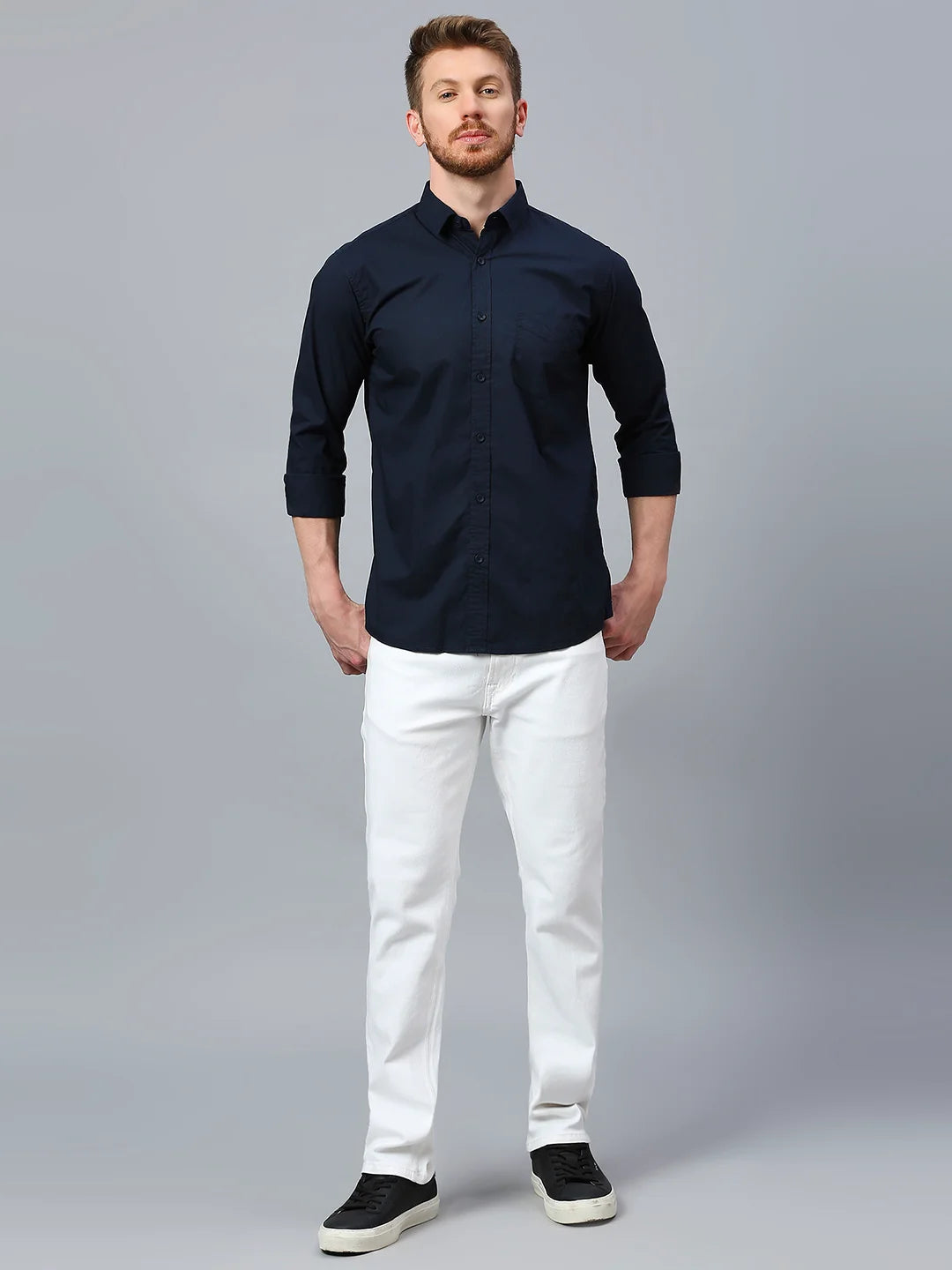 Navy Plain Shirt