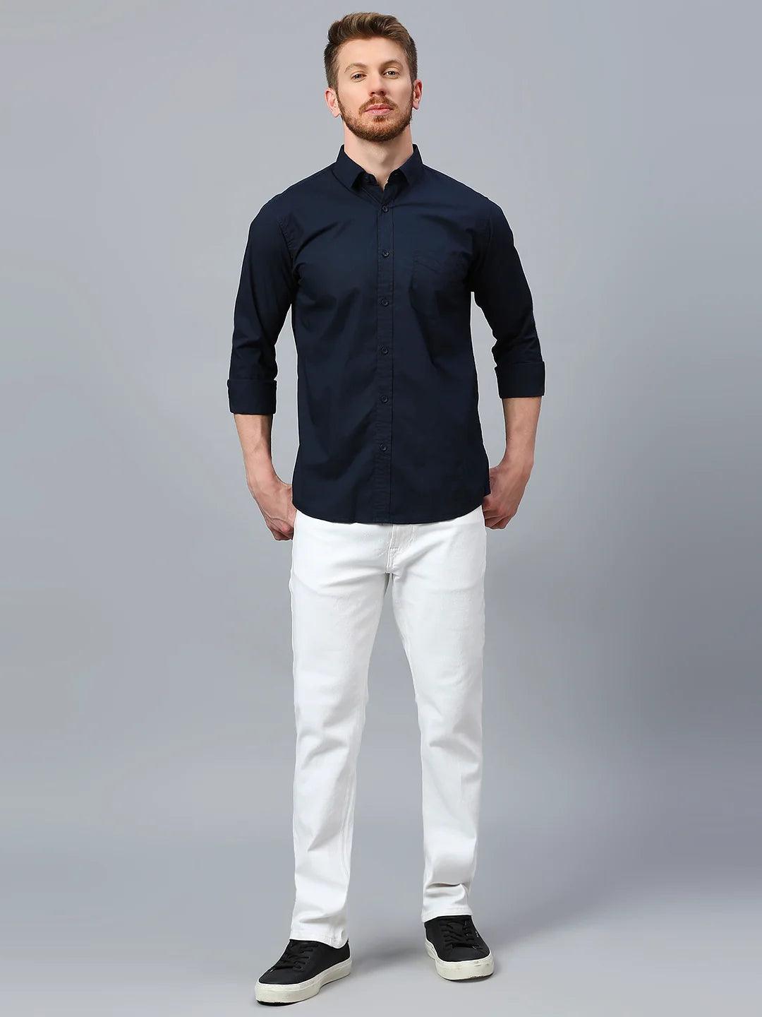 Navy Solid Shirt