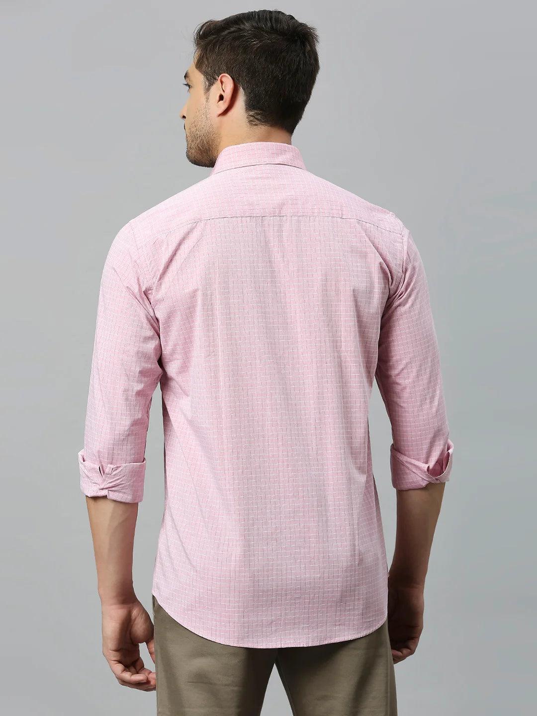 Pink  Checkered Shirt