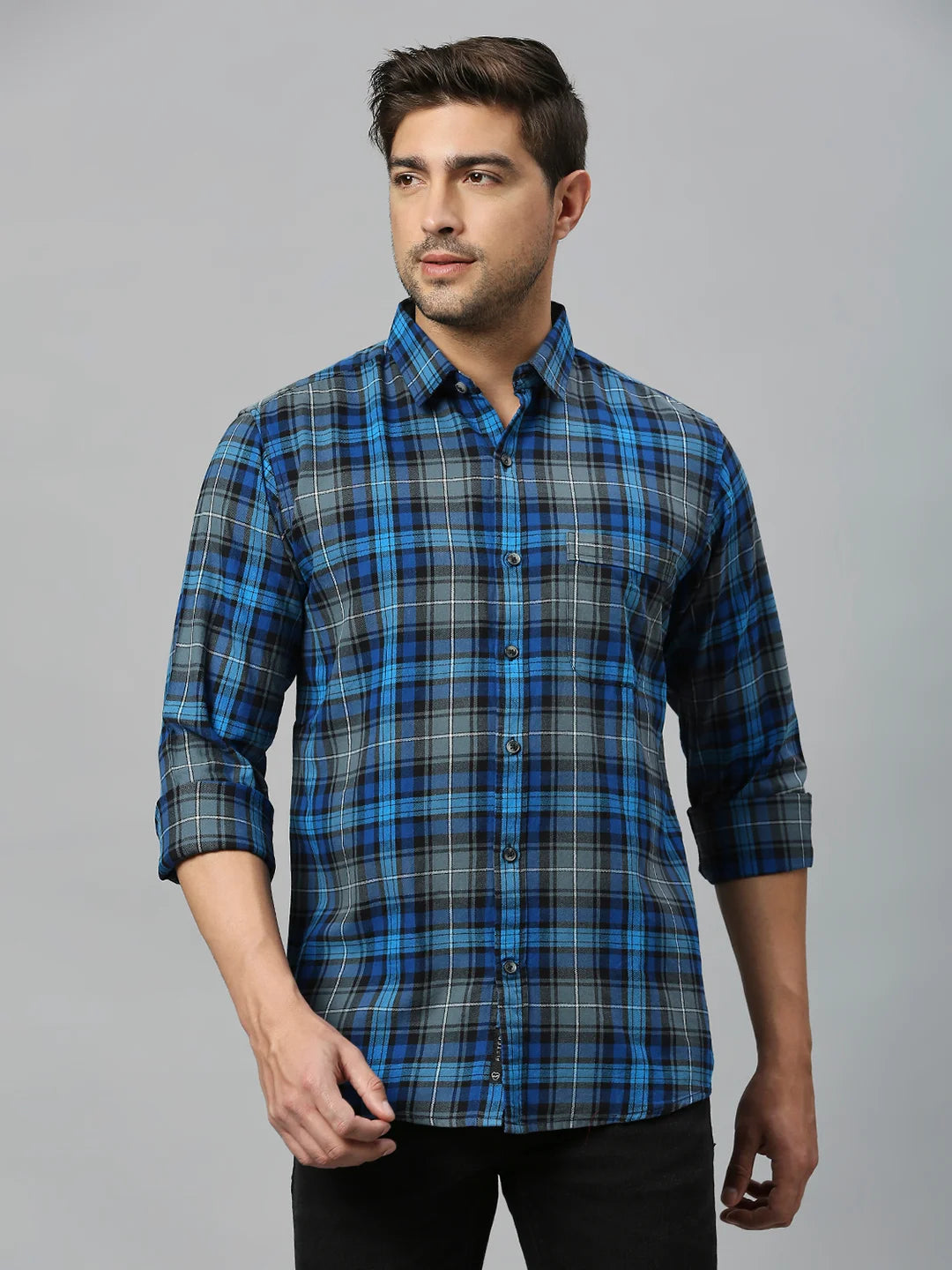 Blue Checkered Shirt