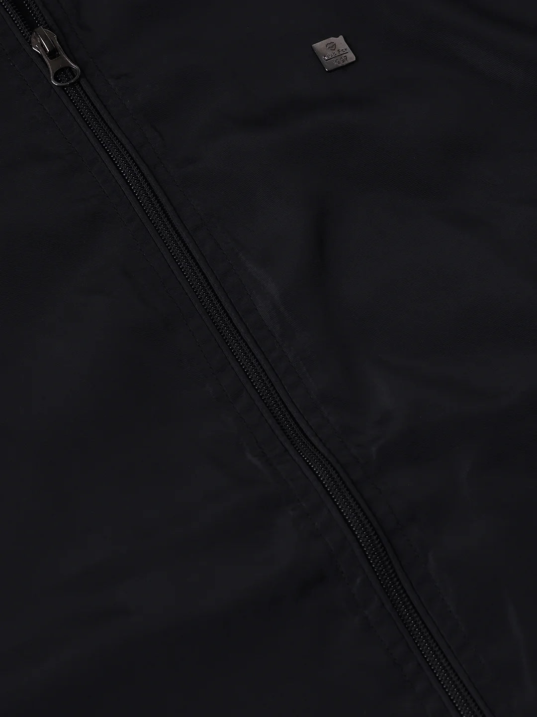 Black Solid Band Jacket