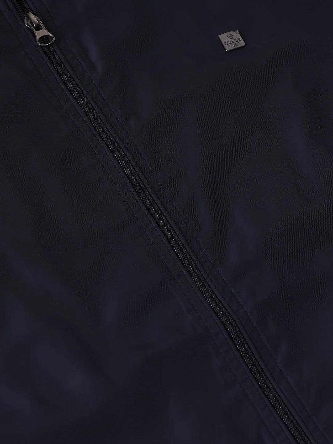 Navy Solid Band Jacket