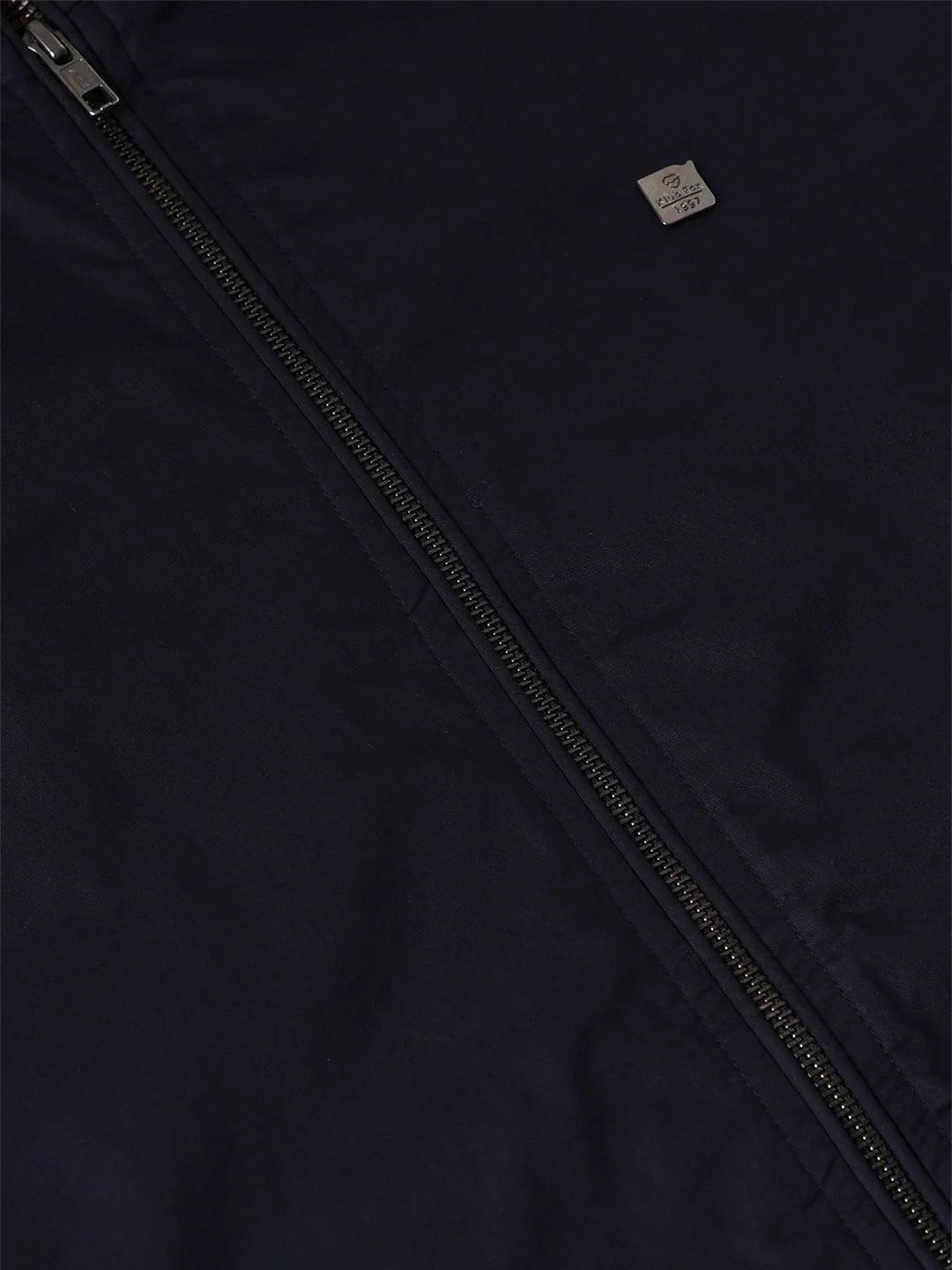 Navy Solid Band Jacket