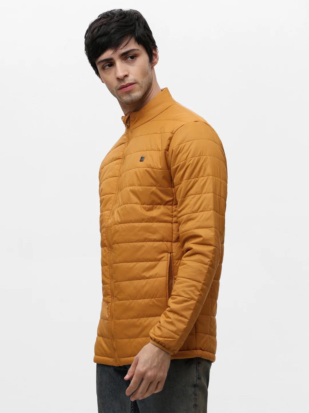 Mustard Solid Band Jacket