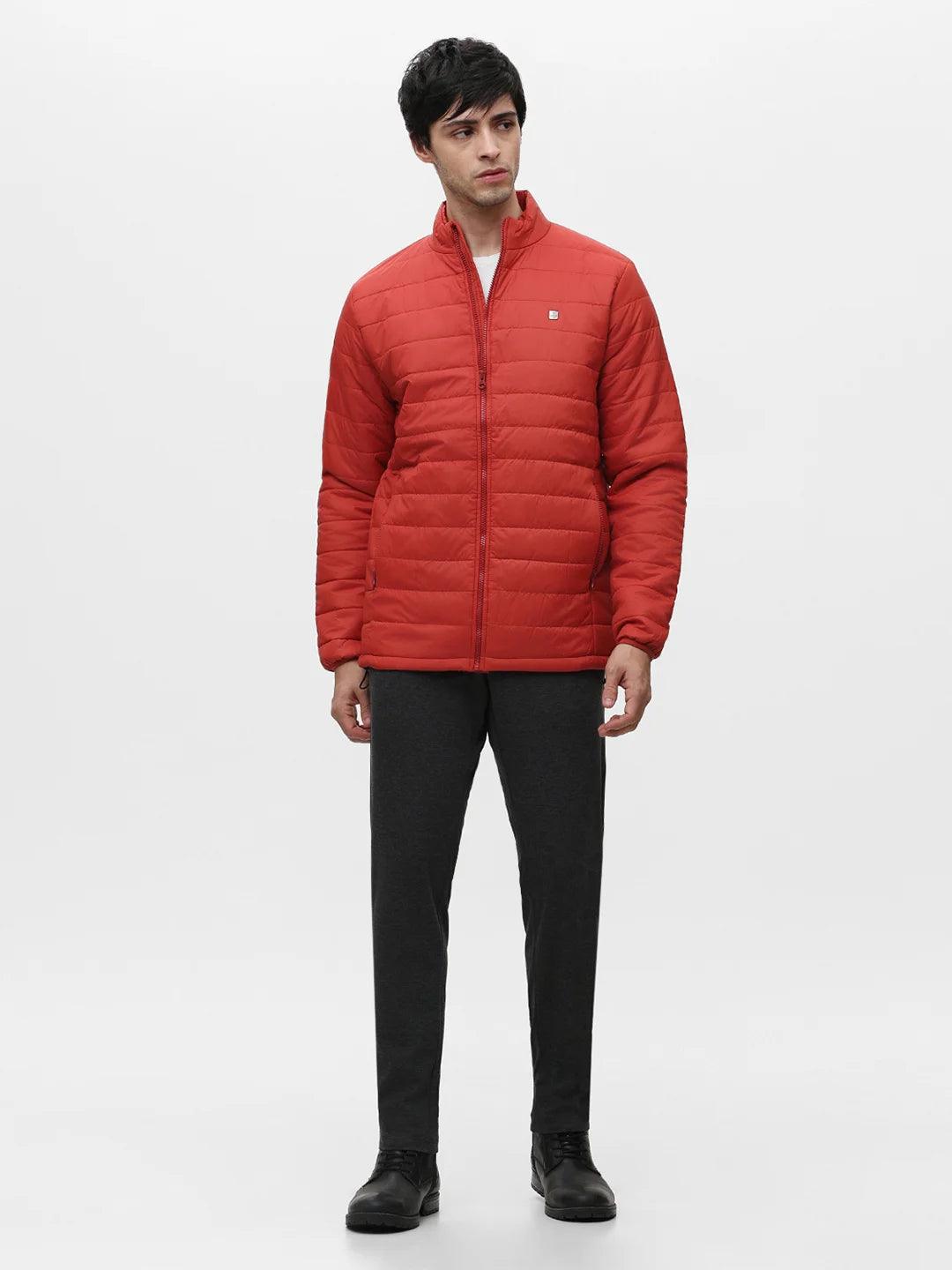 Rust Solid Band Jacket