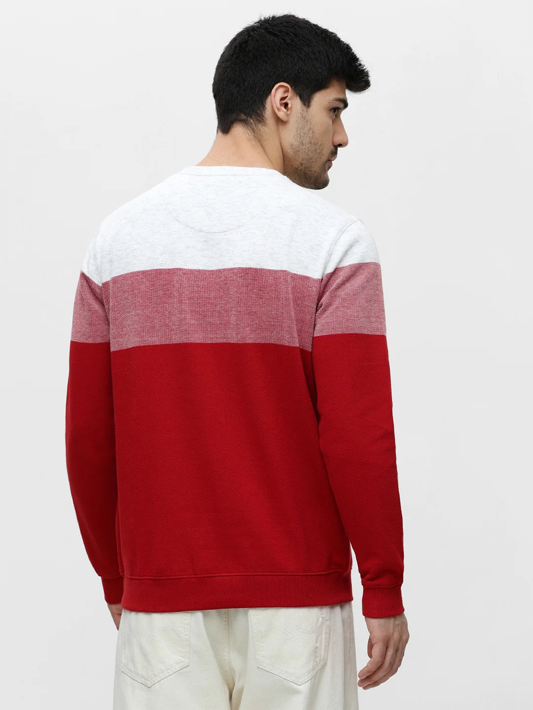 Brick Red Printed Sweatshirt