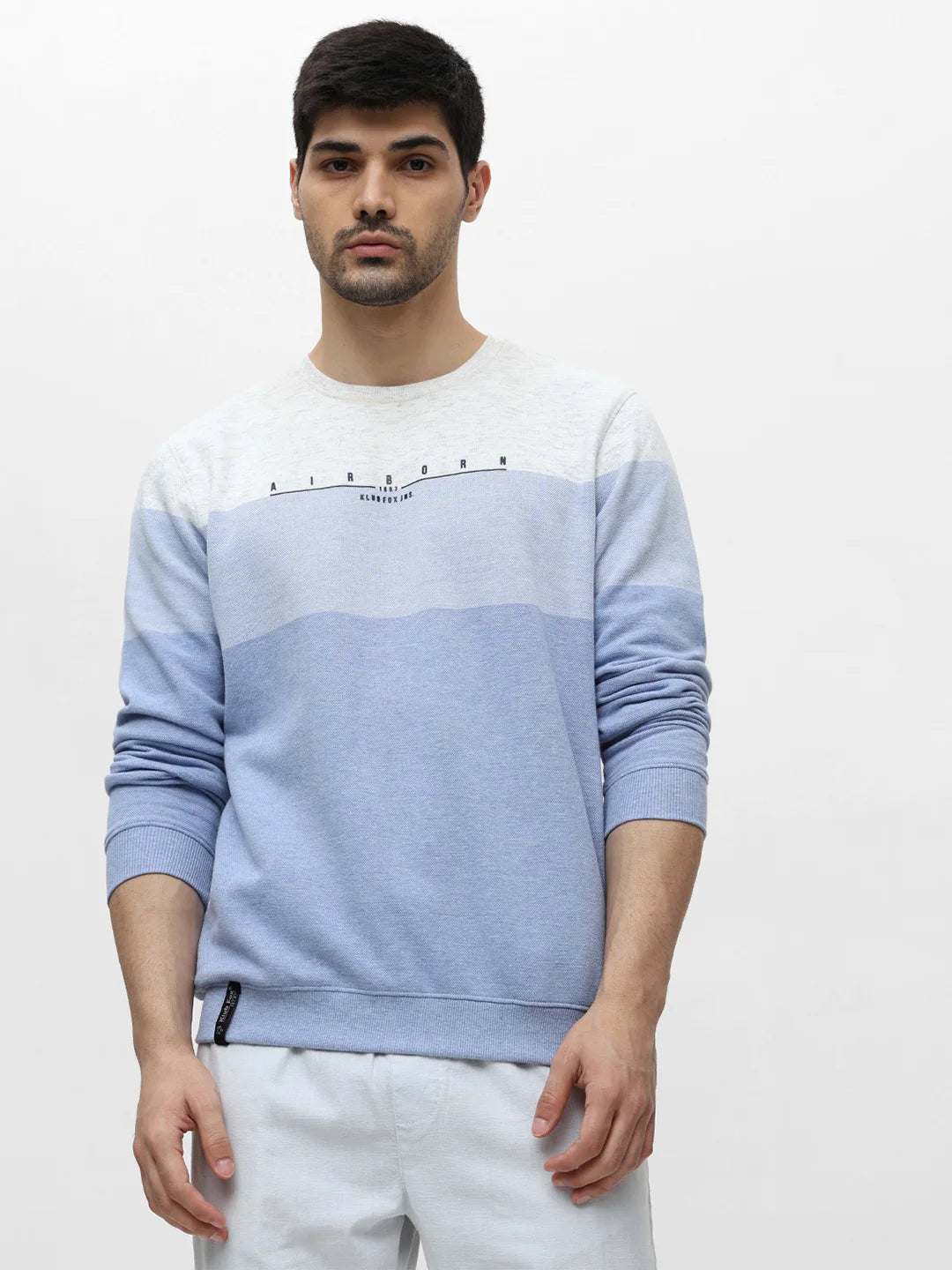 Lt. Blue Printed Sweatshirt