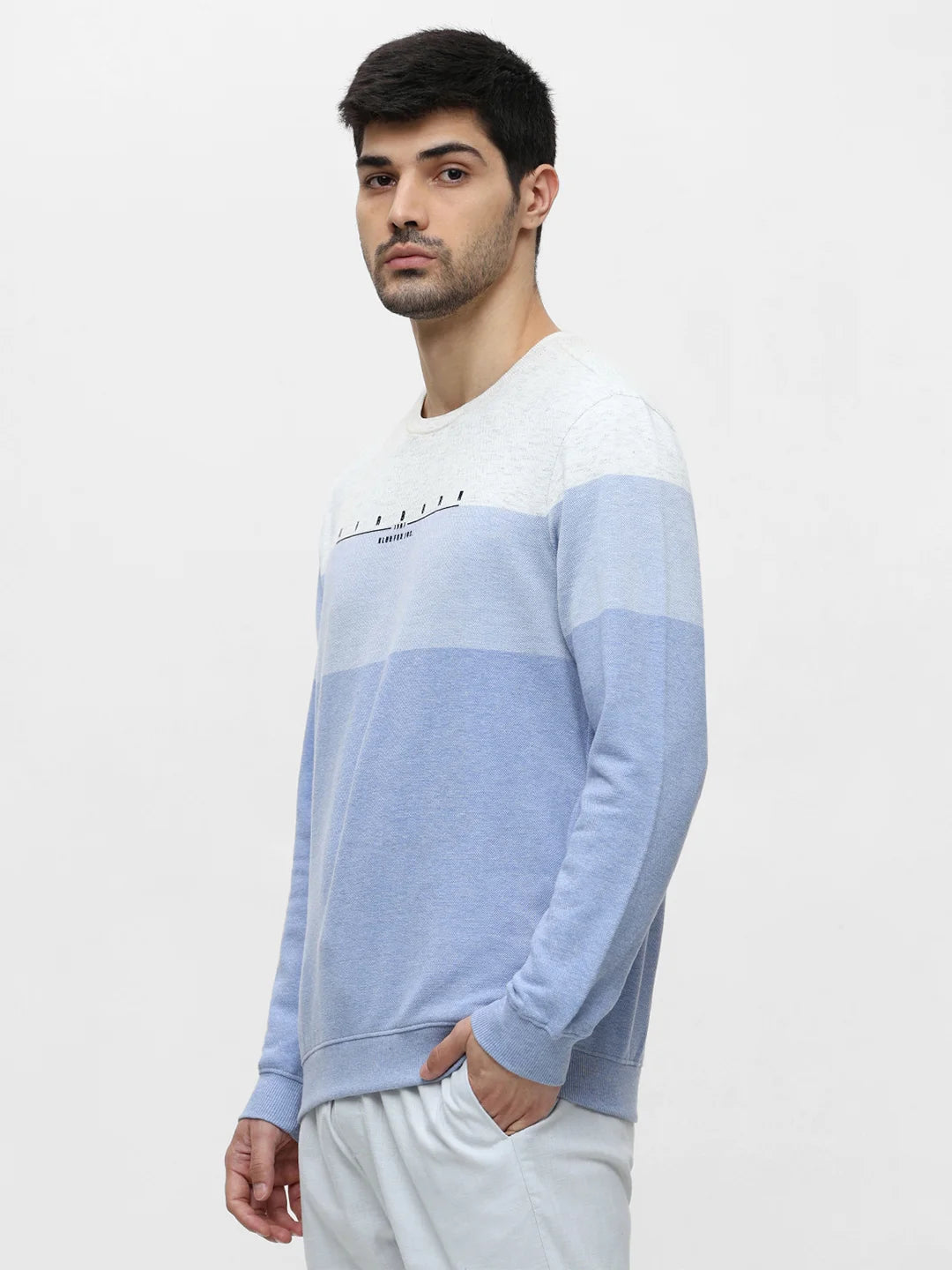 Lt. Blue Printed Sweatshirt