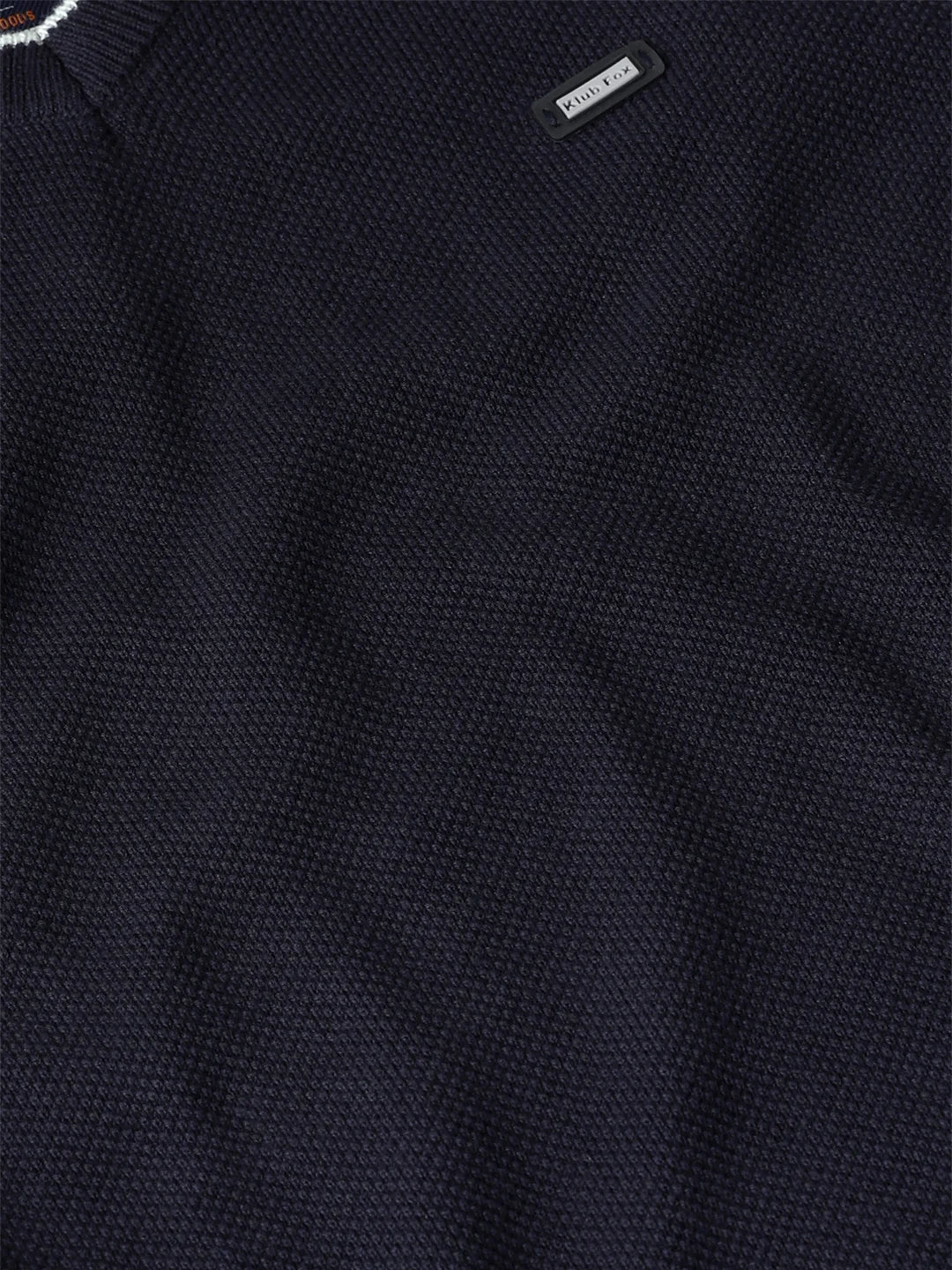 Navy Solid Sweater