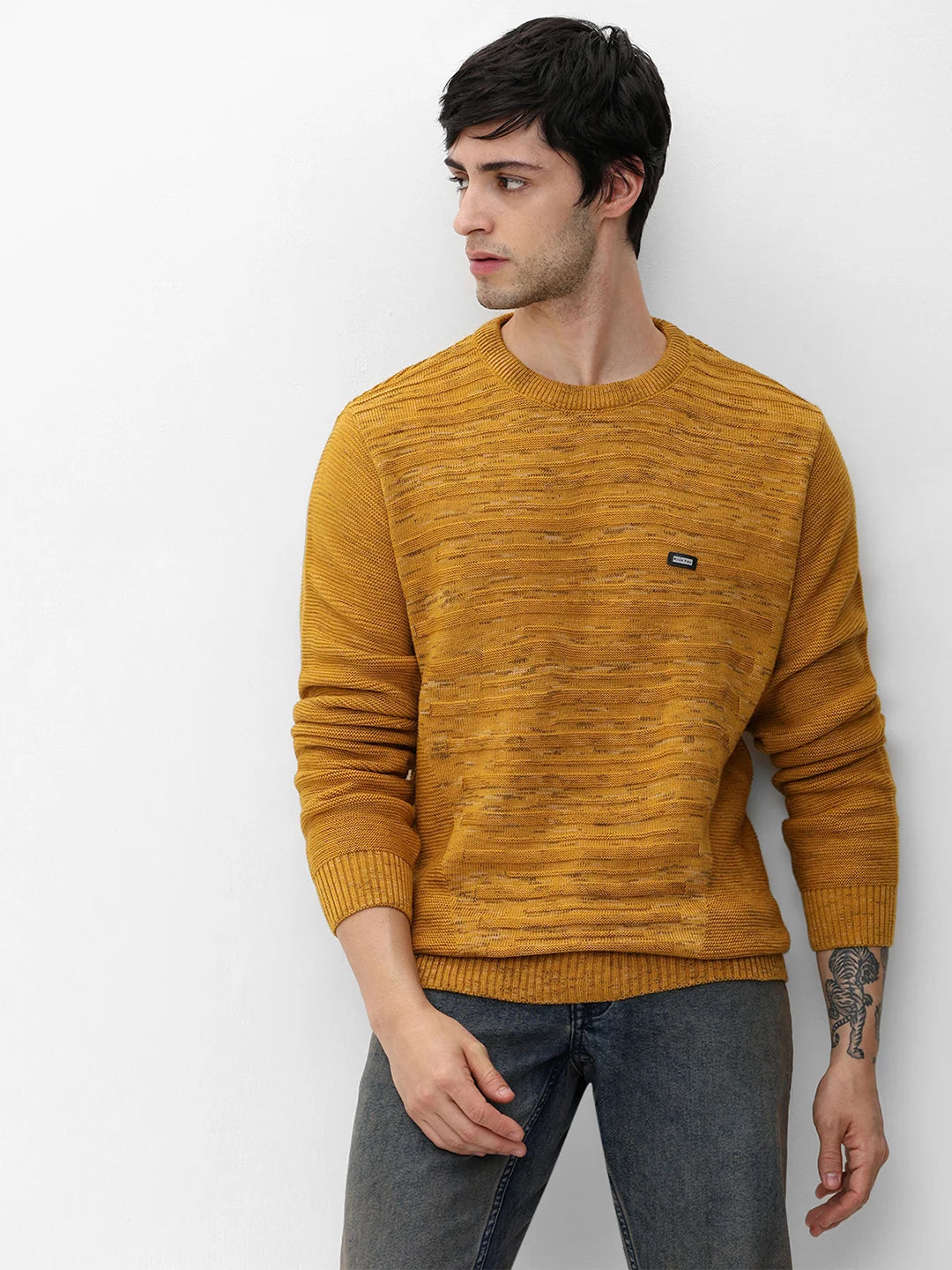 Mustard Jacquard Sweater