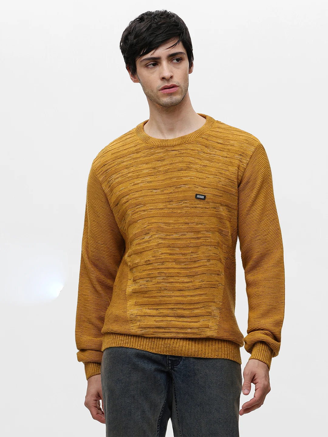 Mustard Jacquard Sweater