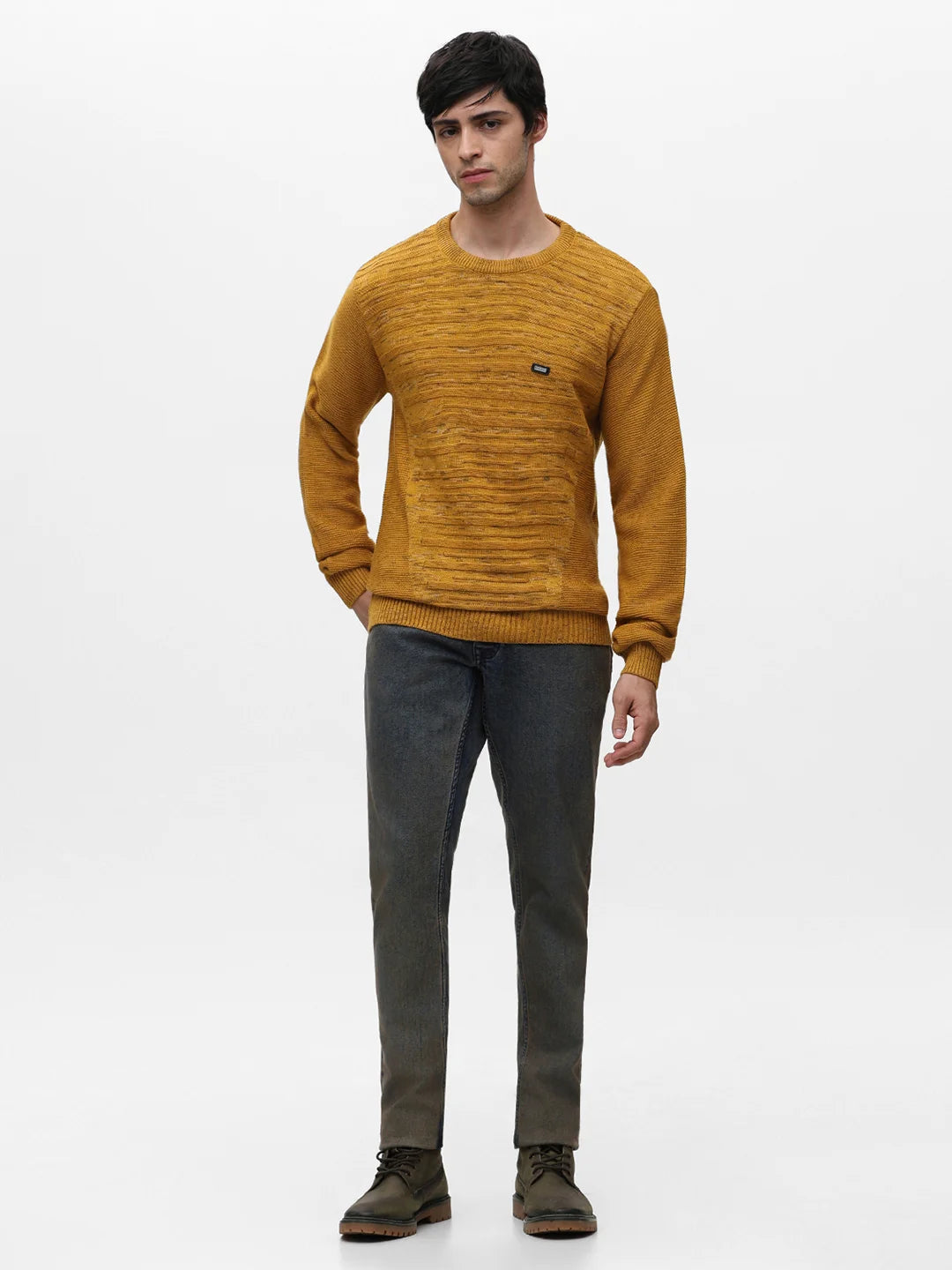 Mustard Jacquard Sweater