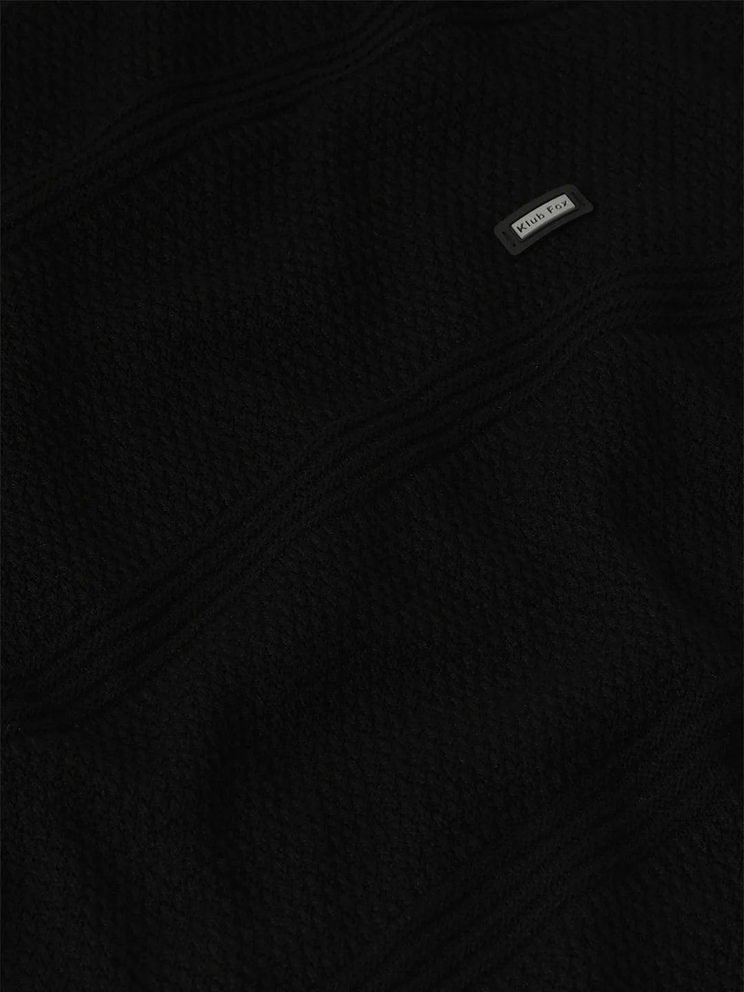 Black Jacquard Sweater