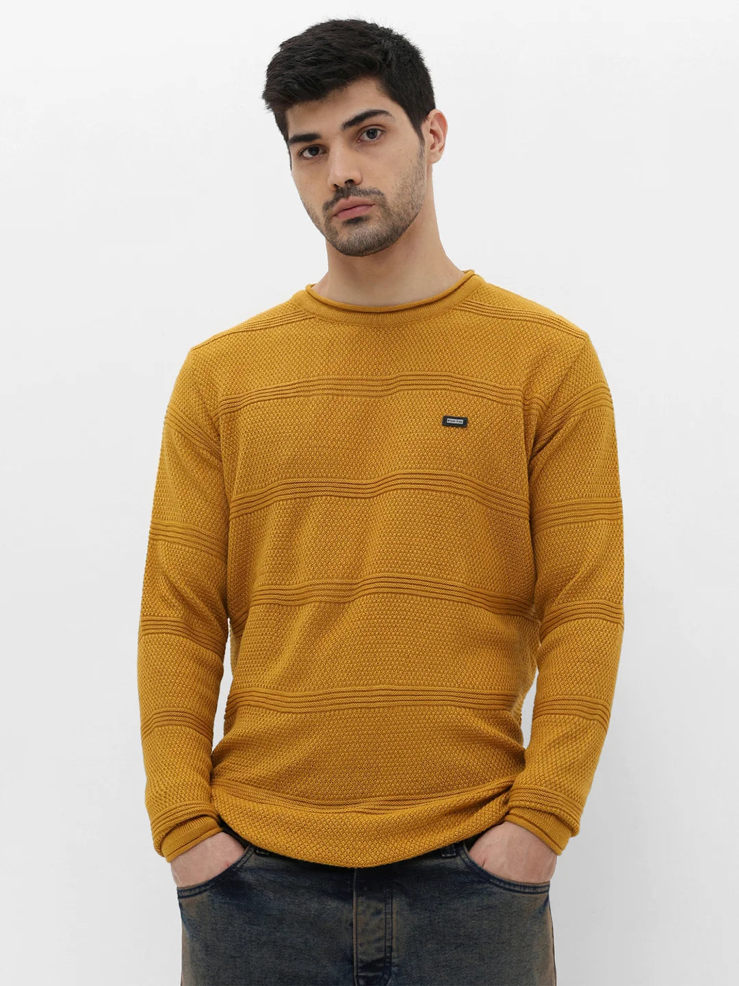 Mustard Jacquard Sweater