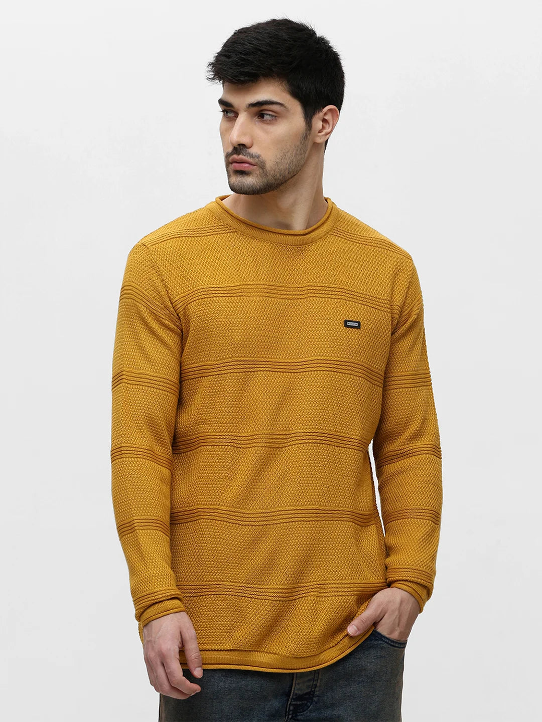 Mustard Jacquard Sweater