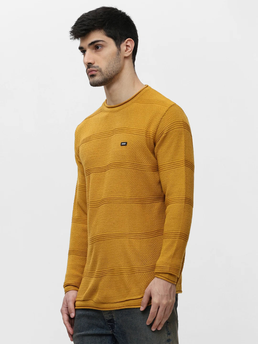 Mustard Jacquard Sweater