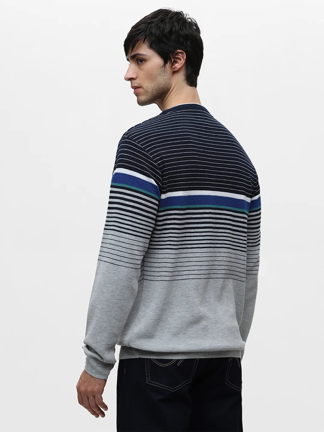 Ecru Striped Sweater