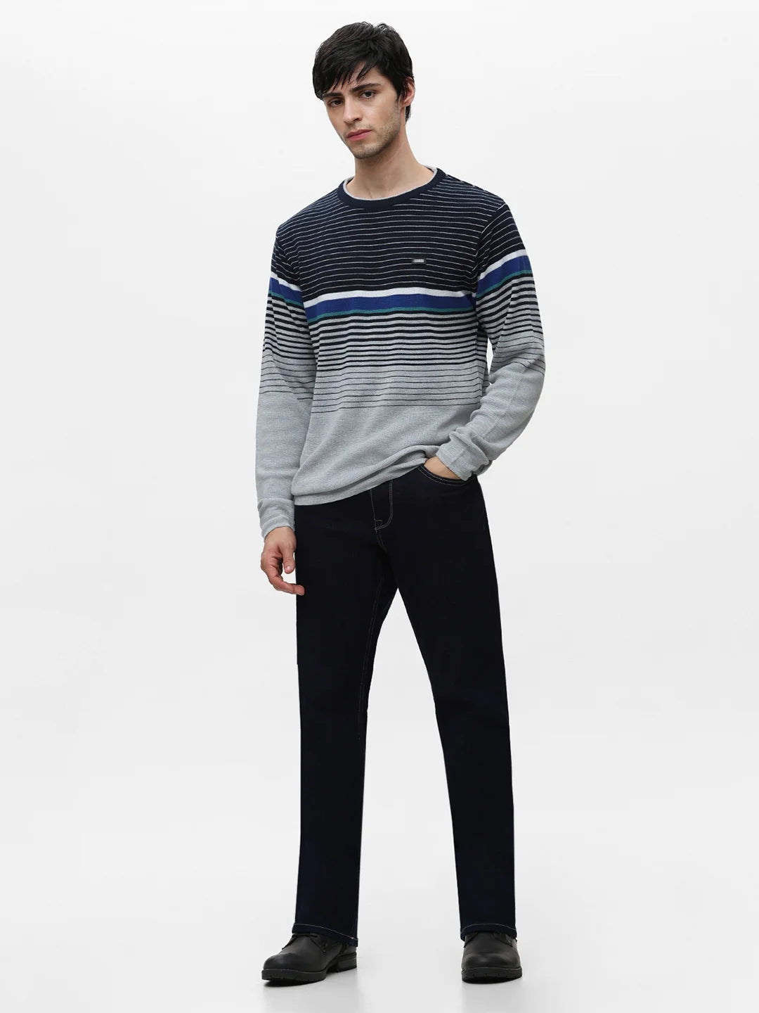 Ecru Striped Sweater