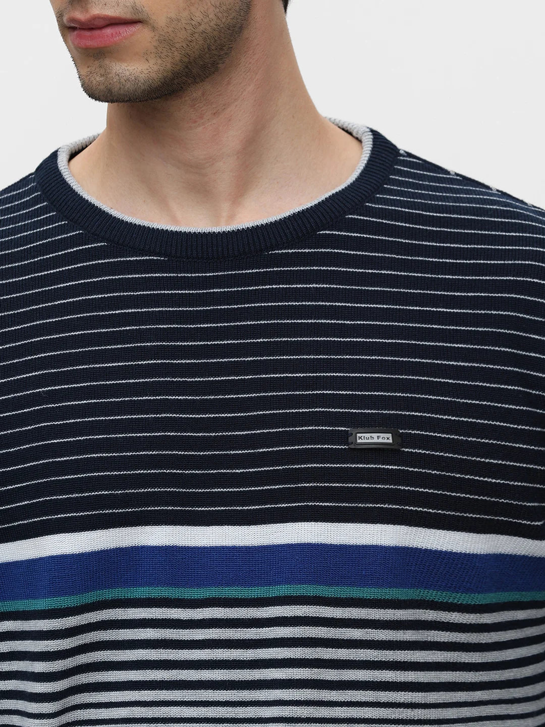 Ecru Striped Sweater