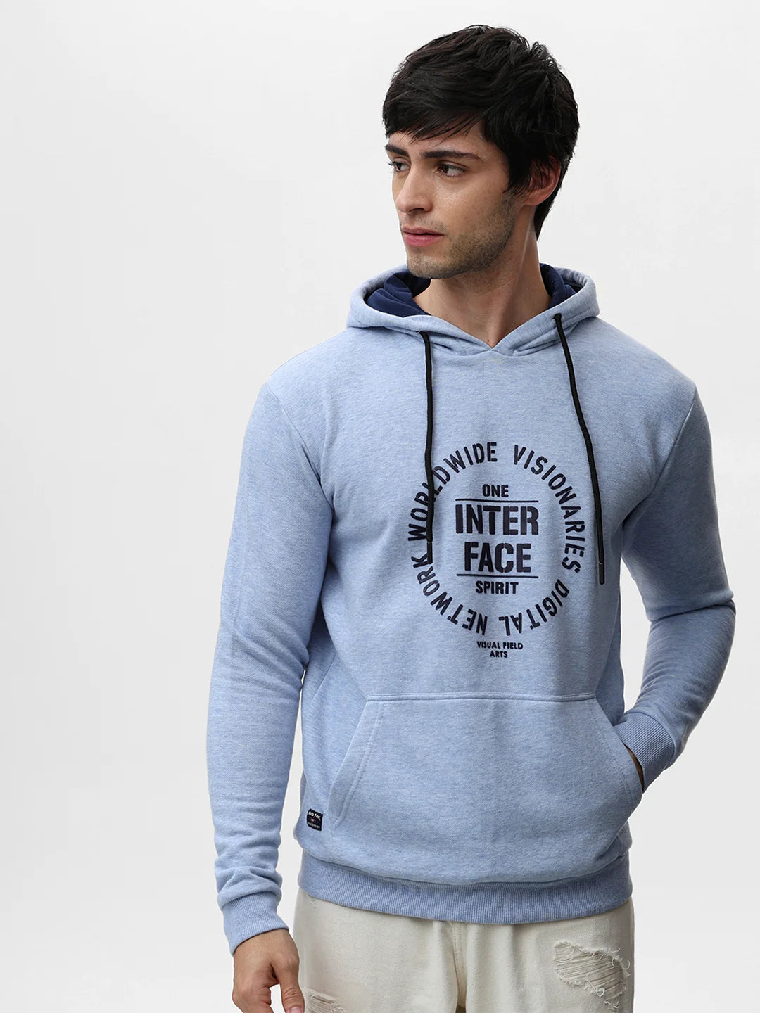 Sky Printed Hooded Sweatshirt