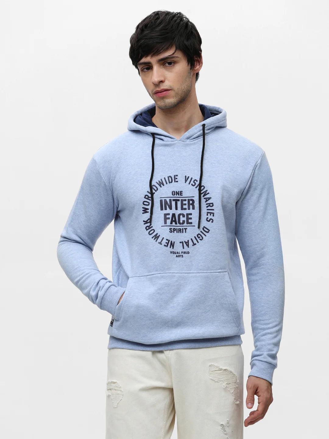 Sky Printed Hooded Sweatshirt