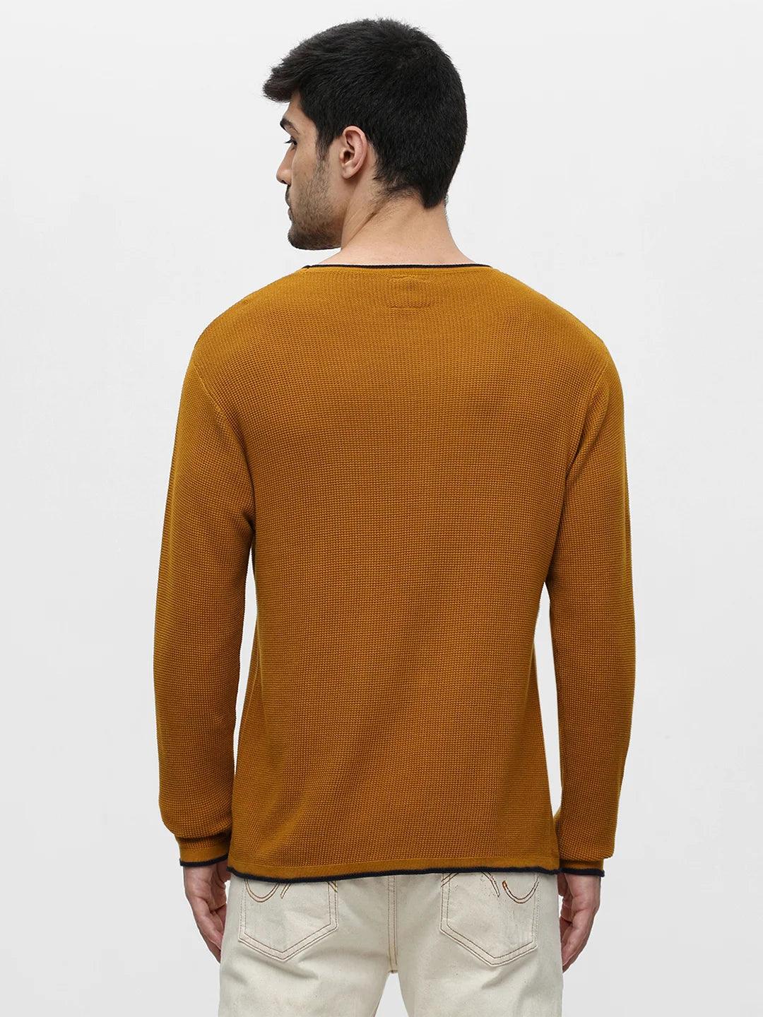 Mustard Solid Sweater