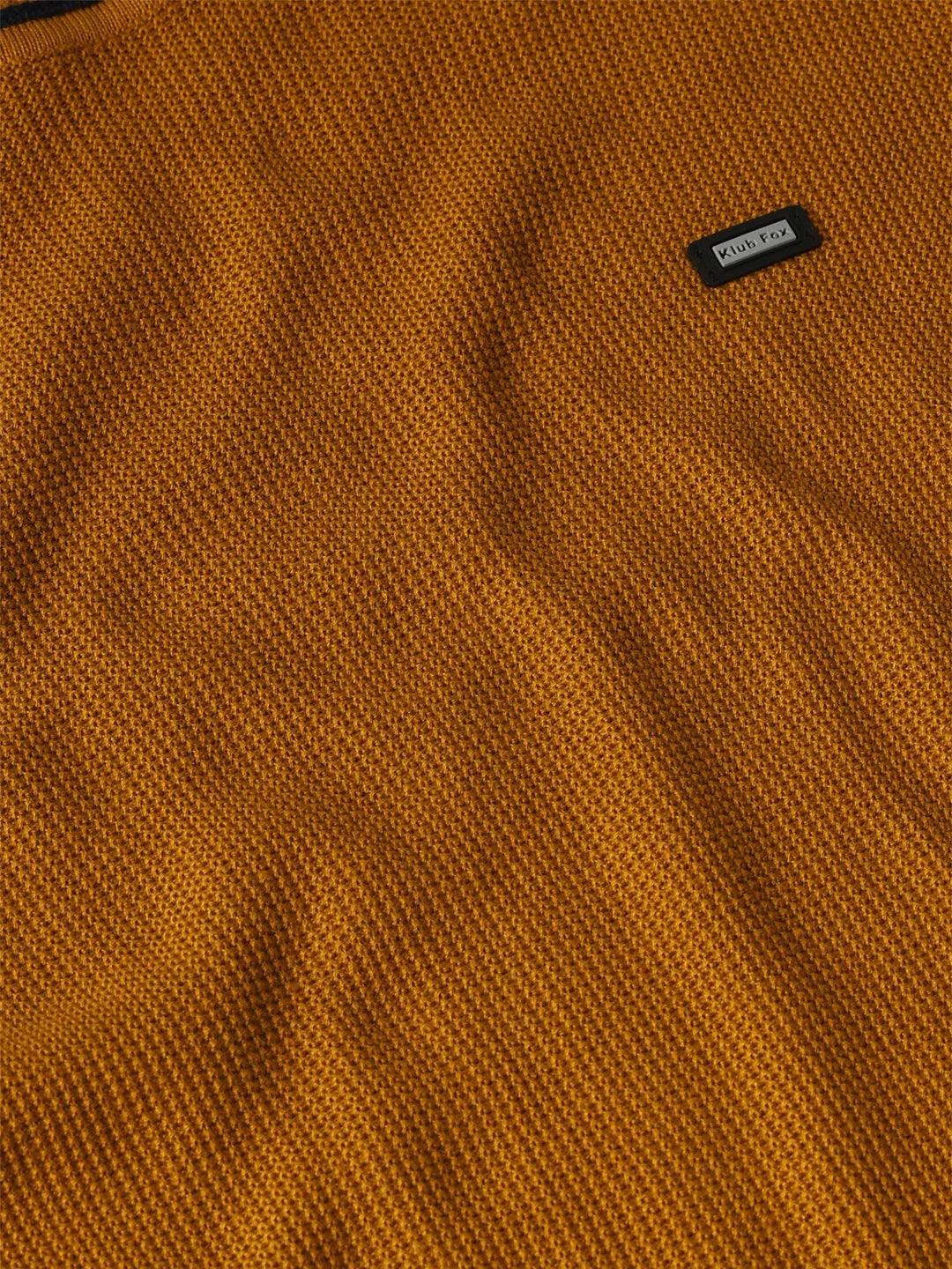 Mustard Solid Sweater