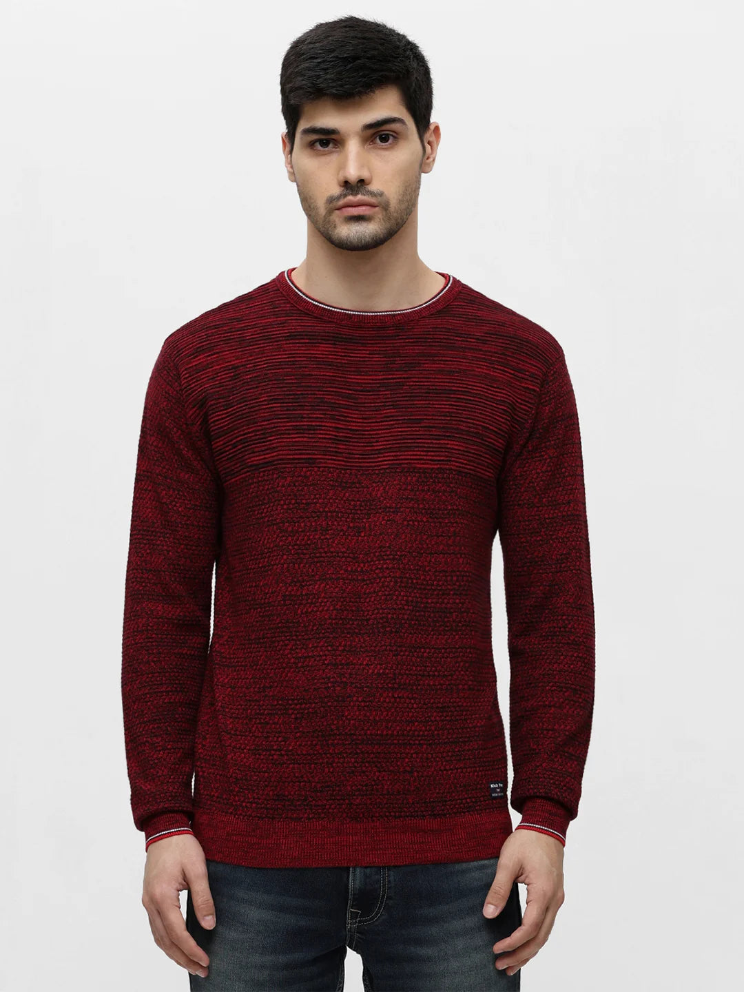 Maroon Solid Sweater