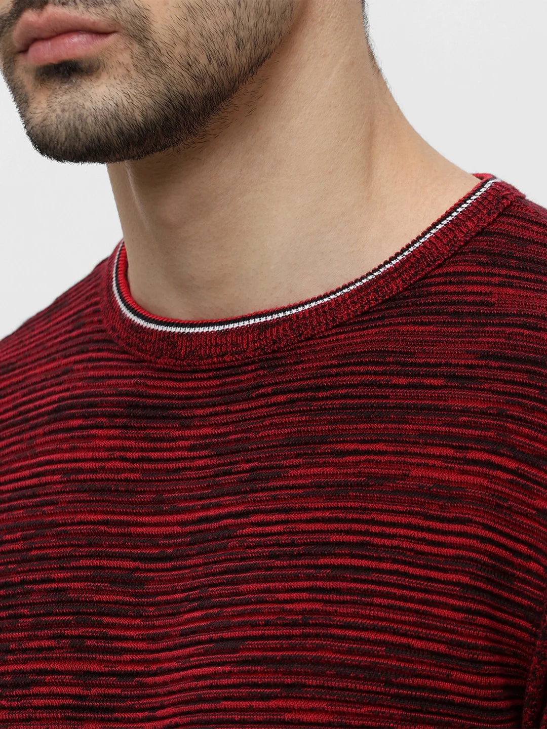 Maroon Solid Sweater