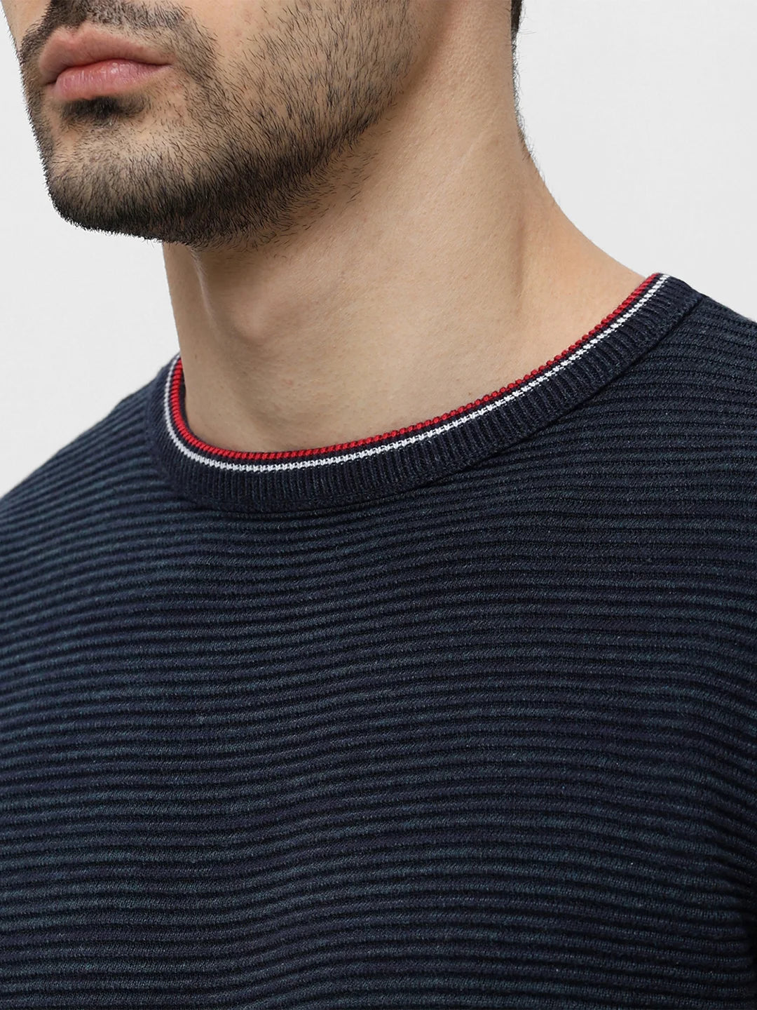 Navy Solid Sweater