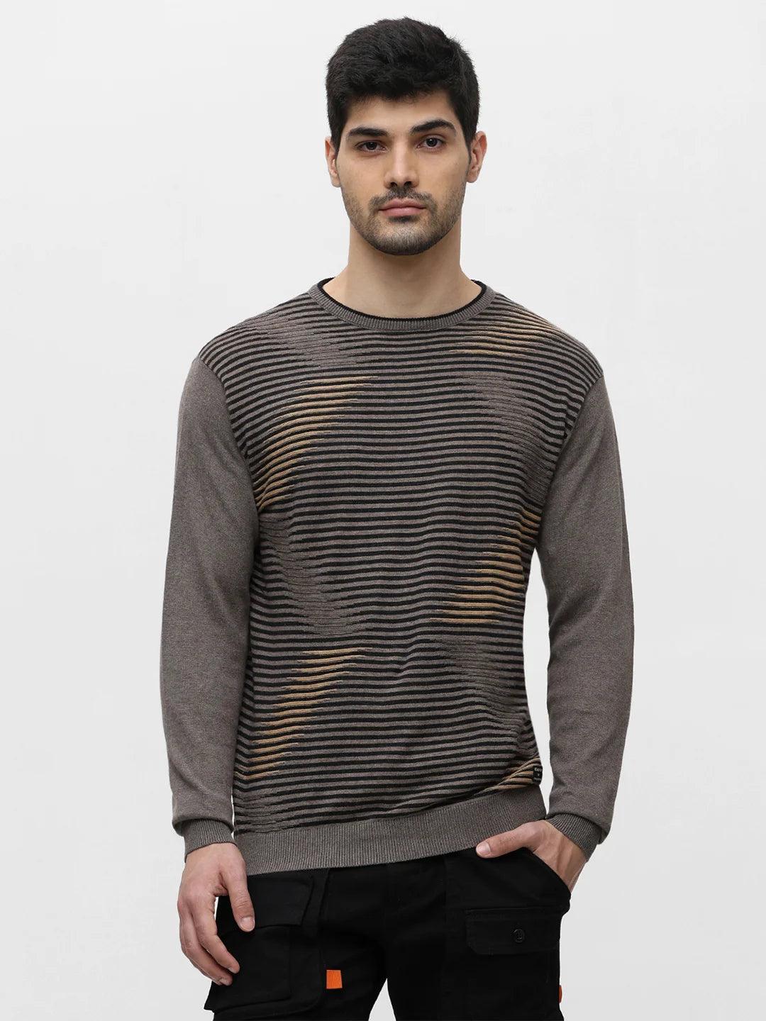 Antra Melange Jacquard Sweater