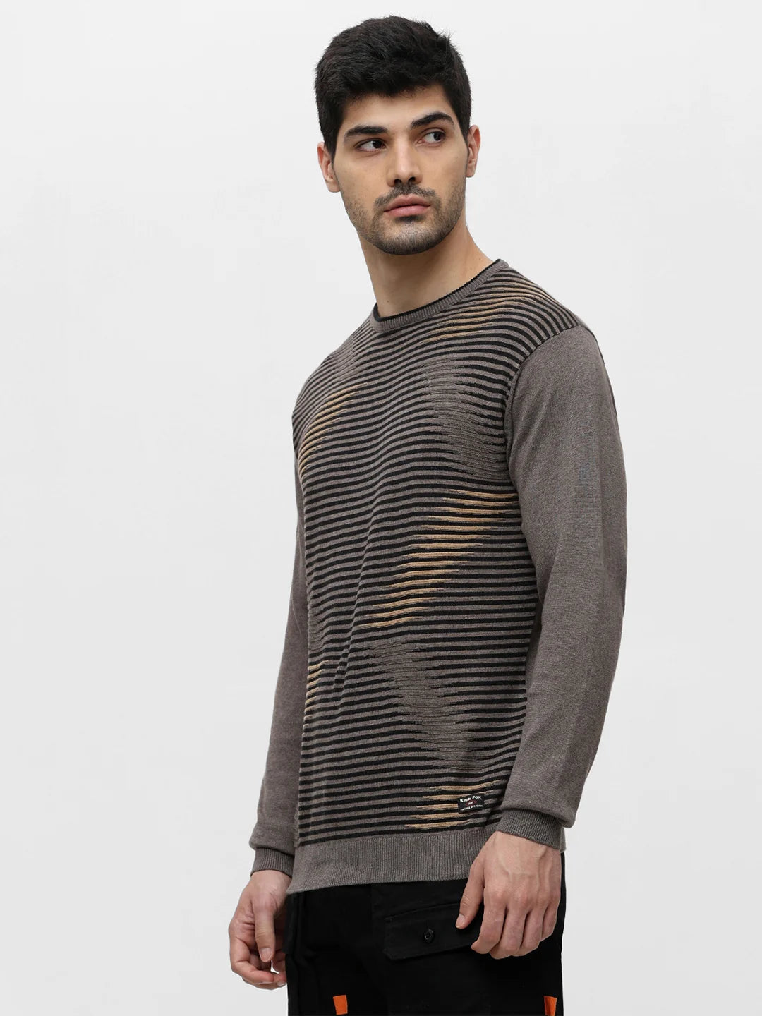 Antra Melange Jacquard Sweater