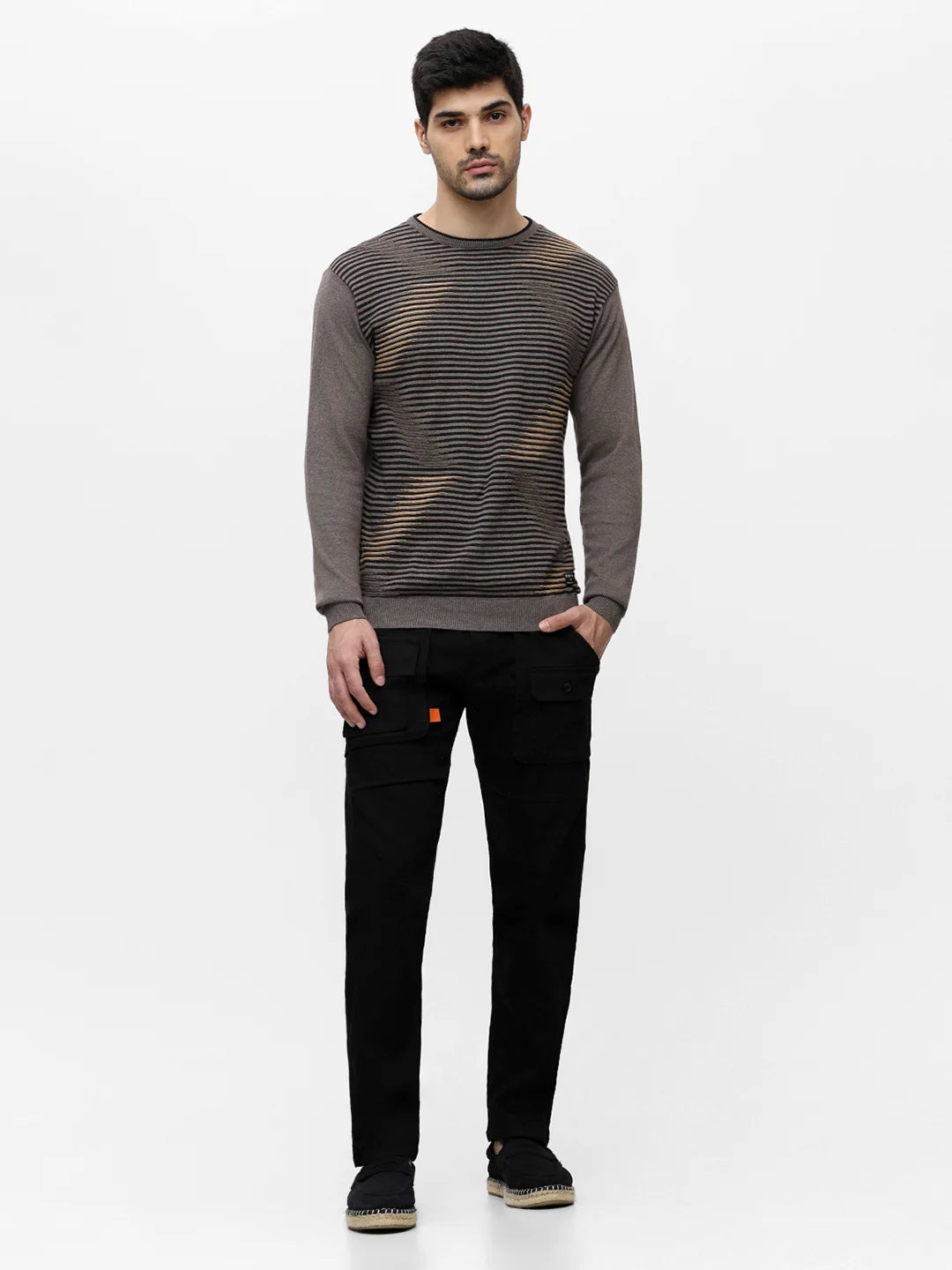 Antra Melange Jacquard Sweater